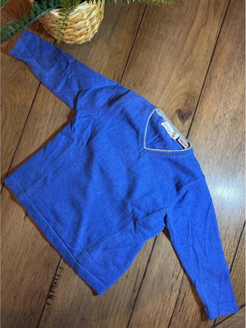 Zara Knitwear Boys V-Neck Sweater Bundle Blue & Brown 12–18 Months (82 cm)